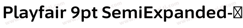 Playfair 9pt SemiExpanded字体转换